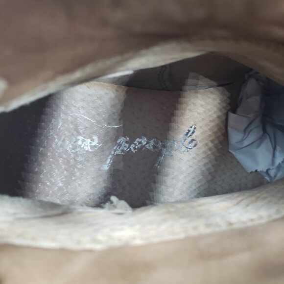 Free People Alamosa Boots 6.5 Womens Leather Ankle Booties Taupe Brown - Picture 10 of 12